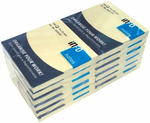 Memo stick gialli 75x75mm cf.12pz.