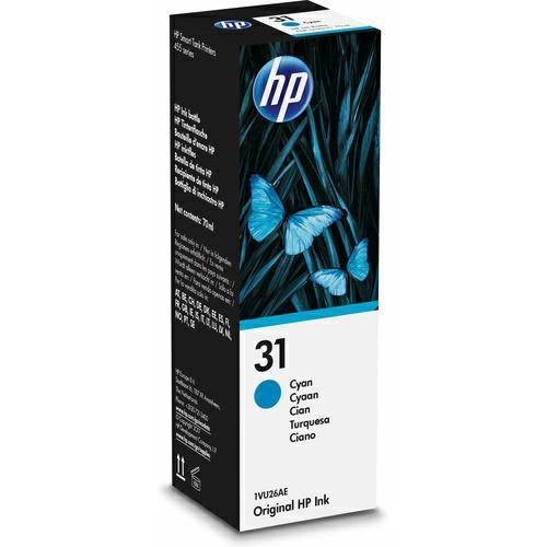 Hp flacone inchiostro n.31 ciano 70ml smart tank 7305 7605