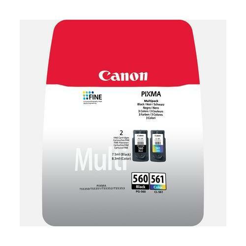 Canon multipack pg-560/cl-561 + 50fg carta photo 10x15 3713c008