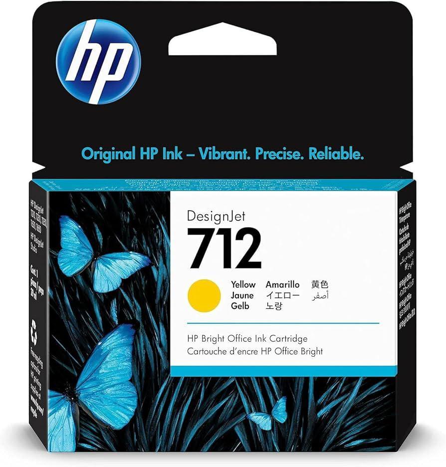 Hp cartuccia ink n.712 yellow 29ml