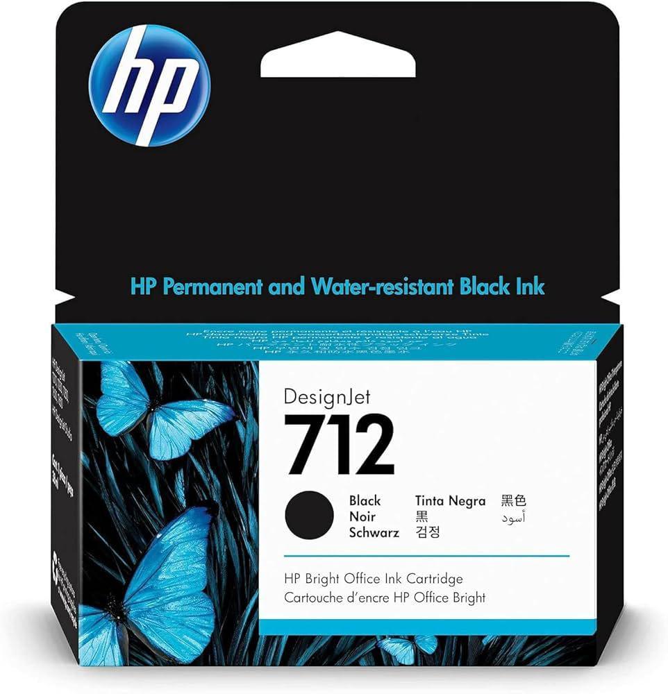 Hp cartuccia ink n.712 black 38ml