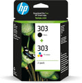 Hp combo pack ink n.303black + tricromia