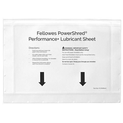 Fogli lubrificanti fellowes performance+ cf.10pz