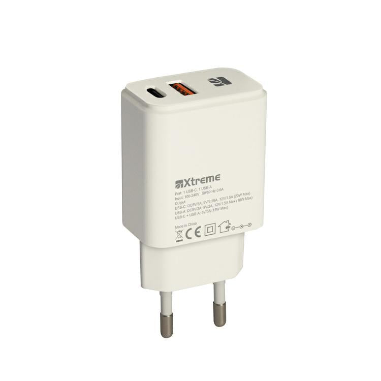 Xtreme alimentatore usb/type c 2porte 20w max