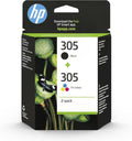 Hp combo pack ink n.305black + tricromia