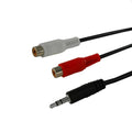 Xtreme cavo audio-stereo jack 3.5mm 2rca m/f 0.2mt