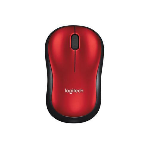 Mouse logitech m185 wireless red