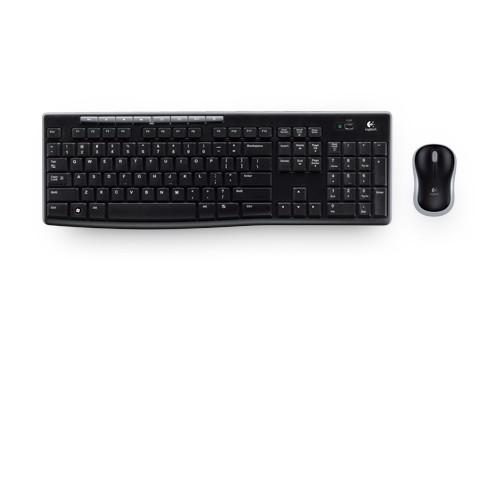 Tastiera logitech desktop mk270 wireless con mouse