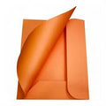 Cartelle 3 lembi con stampa 50pz arancione