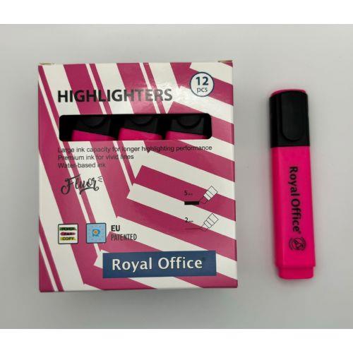 Royal evidenziatori office rosa conf.12pz