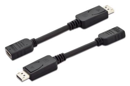 Adattatore digitus connettore dp maschio a hdmi femmina 15cm