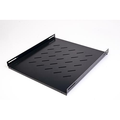 Mensola fissa mach power prof. 350mm 1u 4punti x rack 19" nero