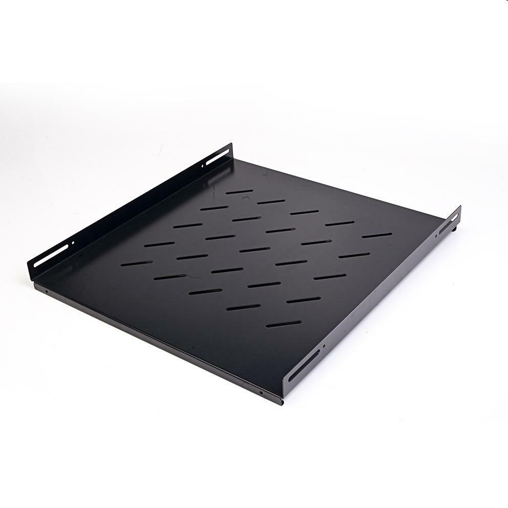 Mensola fissa mach power prof. 500mm 1u 4punti x rack 19" nero