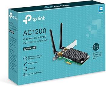 Scheda di rete wifi tp-link archer t4e ac1200 2.4ghz/5ghz