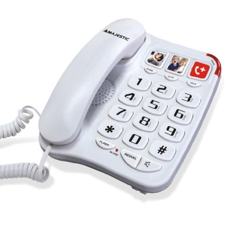 Telefono fisso majesticvivavoce billy 201 white 300201 wh