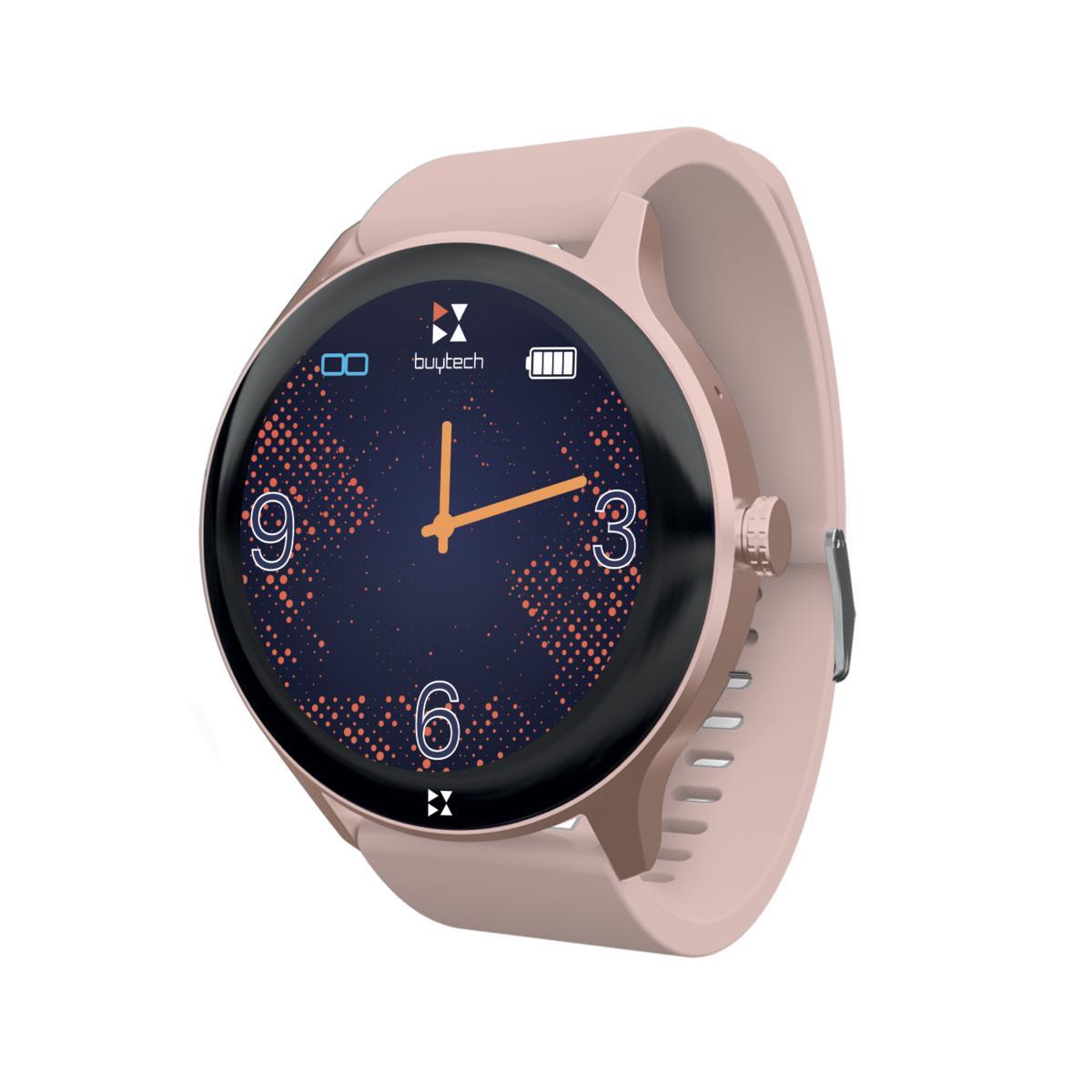 Buytech smartwatch by-beta-pk pink case + pink belt