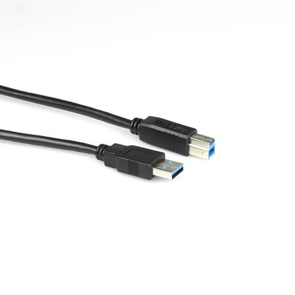 Cavo machpower usb3 stampante am/bm 28awg/24awg nero 3mt