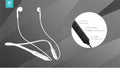 Devia auricolari smart sport dual btooth con archetto white