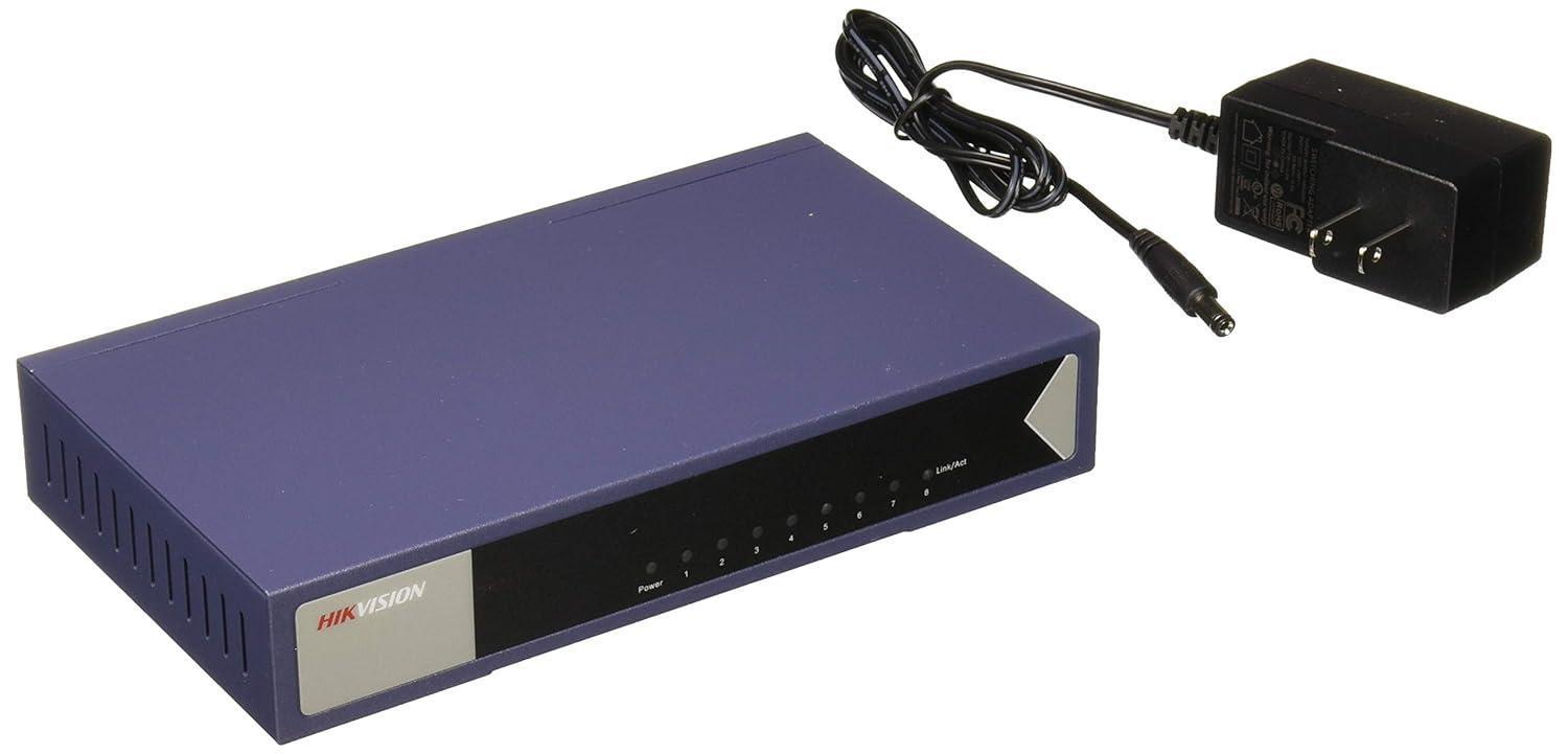 Switch hikvision 10/100/1000 8 porte unman. desktop steel case