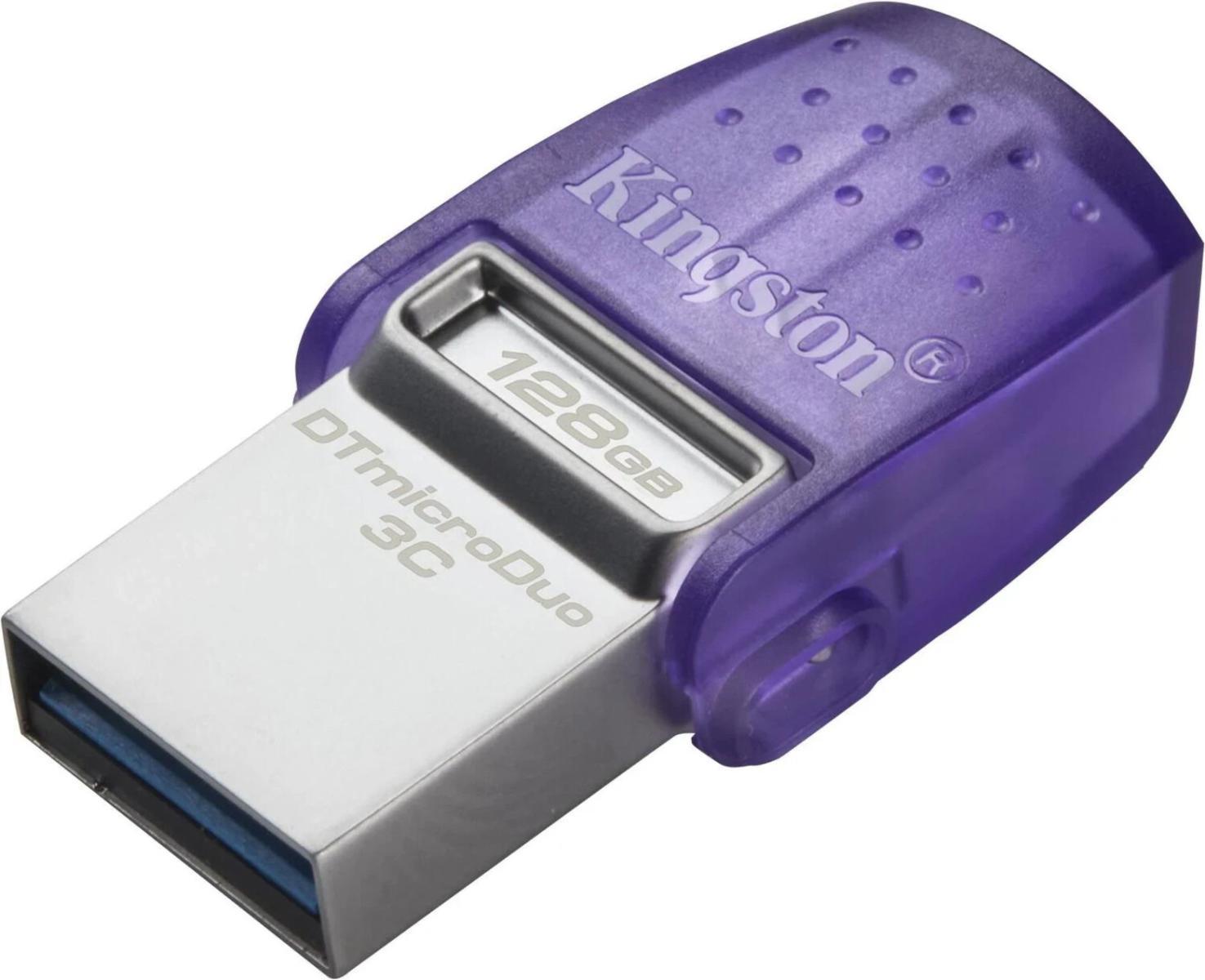 Kingston pen drive 128gb micro duo 3c dual type-a type-c usb 3.0