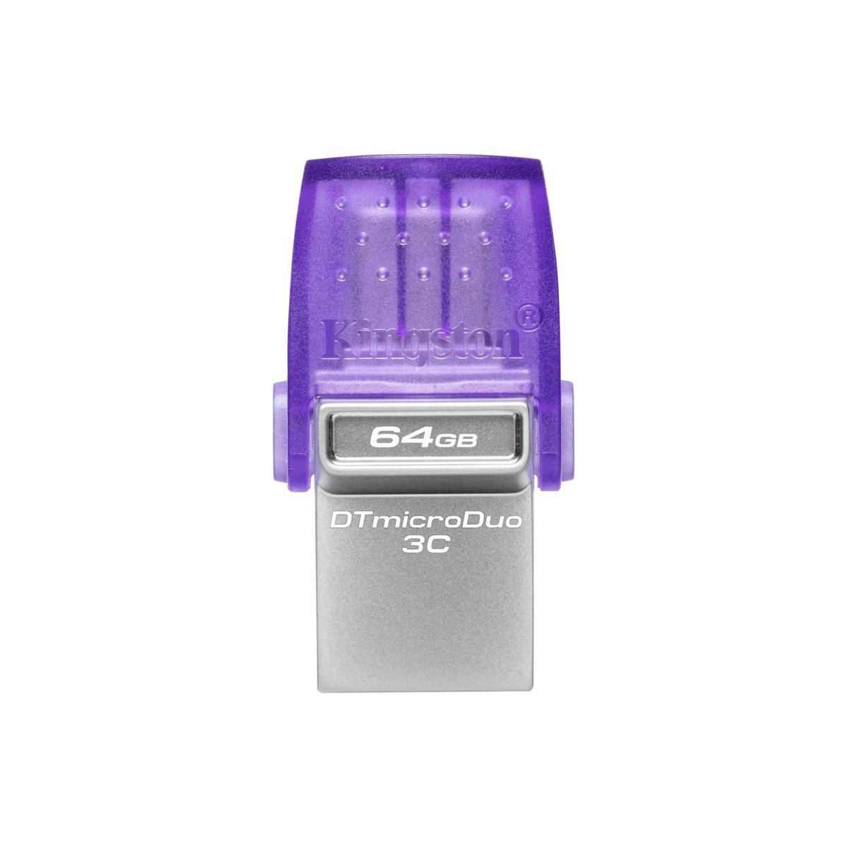 Kingston pen drive 64gbmicro duo 3c dual type-a type-c usb 3.0