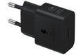 Caricabatteria samsung 25w super fast charge usb type-c black