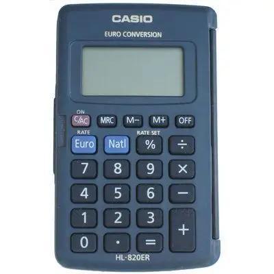 Calcolatrice casio tascabile/portatile 8 cifre nera