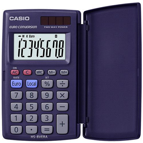 Calcolatrice casio tascabile 8 cifre con display largo