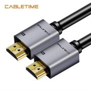 Cavo cabletime hdmi 4k60hz 2.0 gold plated space grey 1m