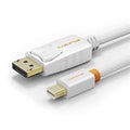 Cavo cabletime da mini dp 1.2 a dp m/m 4k60hz abs cover wh 1.8m