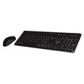 Link kit tastiera italiana e mouse wireless nera