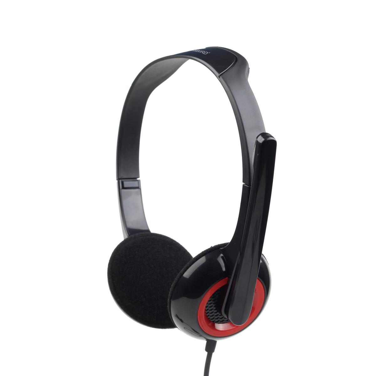Cuffie techmade stereo con microfono jack 3.5 1.8mt