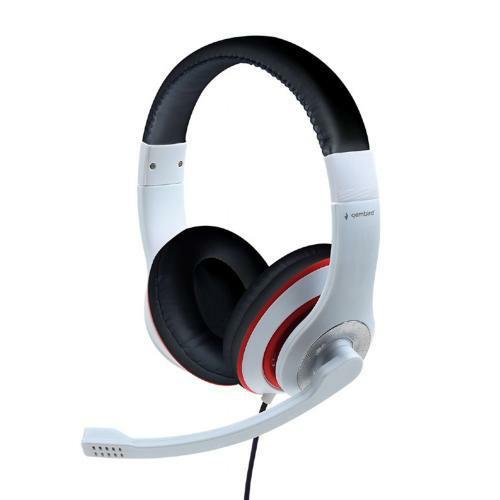 Techmade cuffie black and white 1 jack da 3,5 stereo + microfono