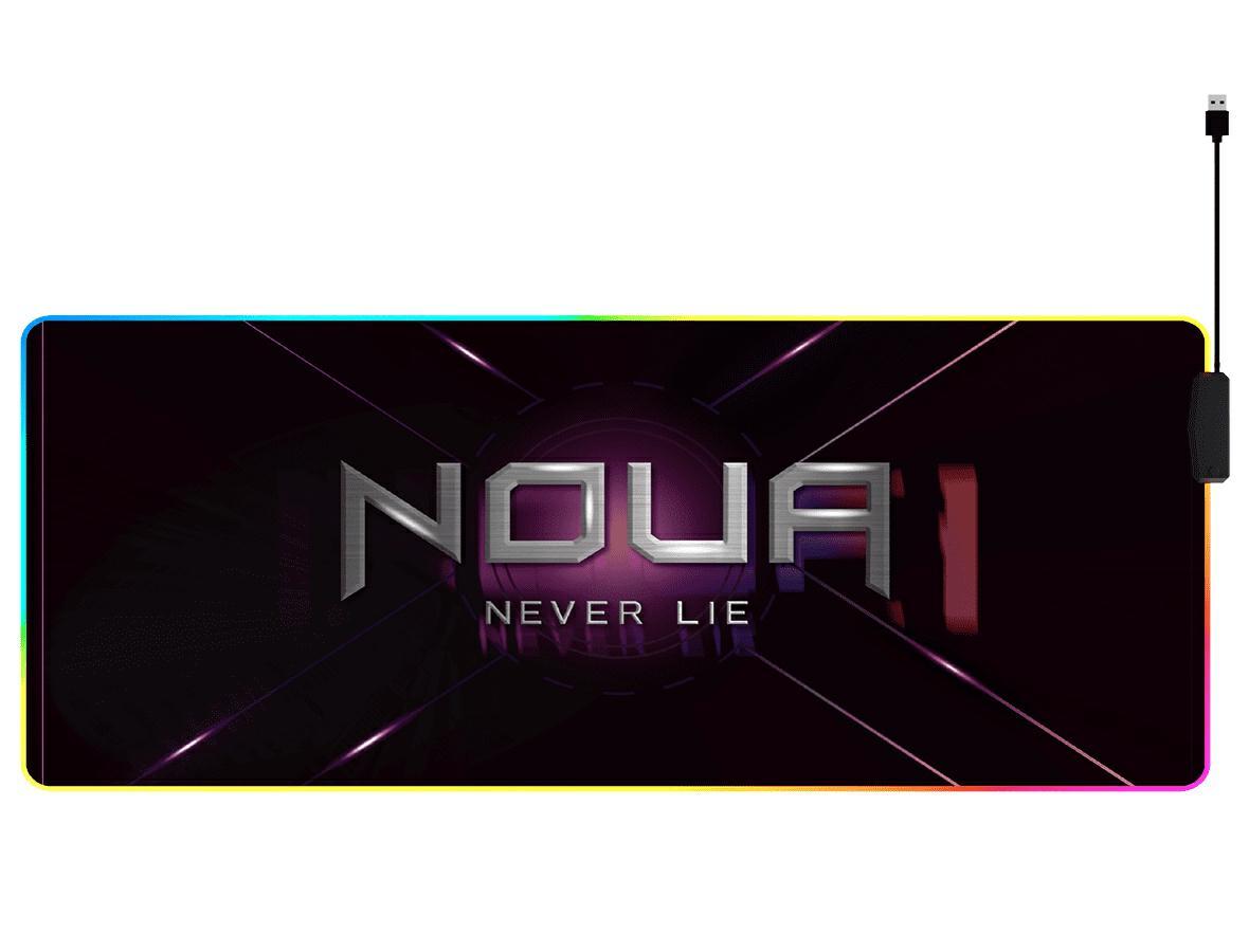 *mouse pad noua dusk pro rgb tappetino gaming xxl 14 mod+hub usb