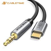 Cavo cabletime da usb-ca audio 3.5mm aux black 1.8m