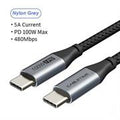 Cavo cabletime da usb-ca usb-c 2.0 pd100w e-mark bk 1m