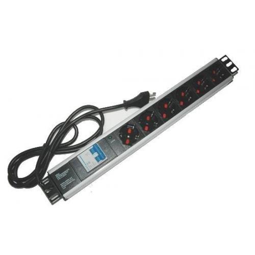 Multipresa mach power 6posti per rack 6*10/16a schuko mp-pdu3606