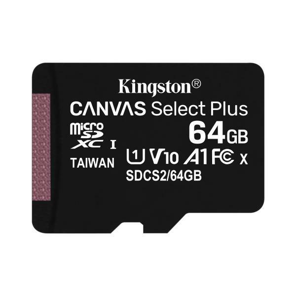 Micro sd kingston 64 classe 10 canvas