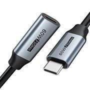Cavo cabletime da usb-ca usb-c m/f pdw60w 5gbps gen1 black 0.5m