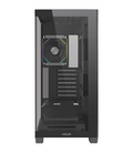 Case noua iron vk100 e-atx 1*fan front & side glass black