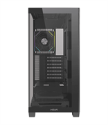 Case noua iron vk100 e-atx 1*fan front & side glass black