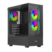Case nuwo atx clash ck500 ner0.45mm spcc 3*u3 2*fan argb side gl