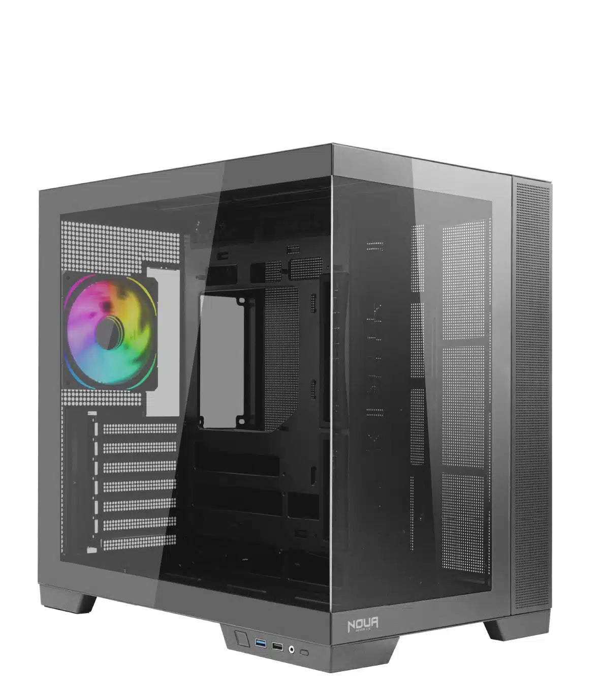 Case noua midi tower vision zk900 nero 2*u3 1*fan argb front+sid