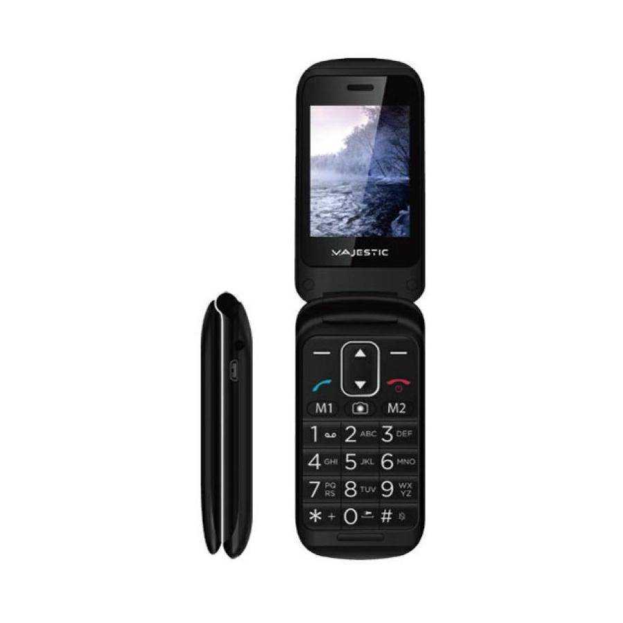Telefono cellulare senior majestic sileno 50r flip sos 300050 bk