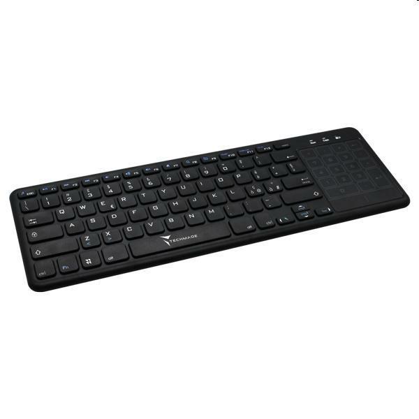Tastiera techmade wireless con touchpad per pc e smart tv