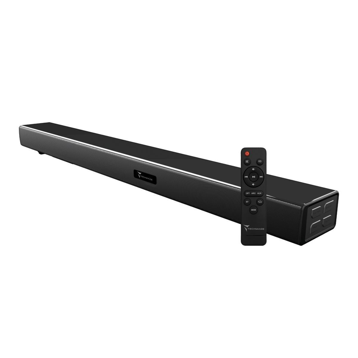 Techmade tv soundbar nofilo led 2 in 1 subwoofer integrato