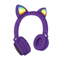 Techmade funny cuffie senza filo led mic e tasti funz.purple