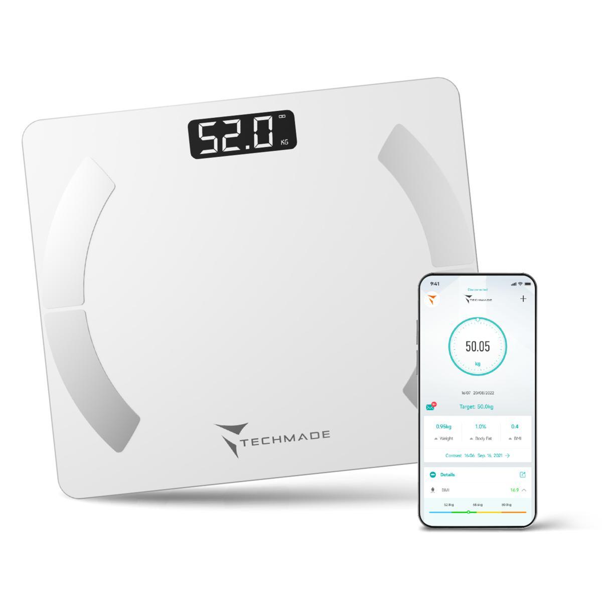 Techmade bilancia smartdigitale white