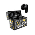 Techmade earbuds con pattern giallo tm-xm191-bkor