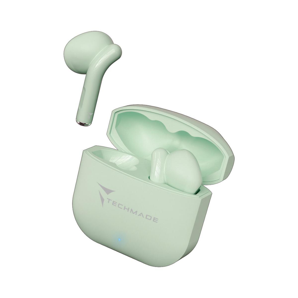Techmade auricolari senza filo con box di ricarica tm-xm201 gr